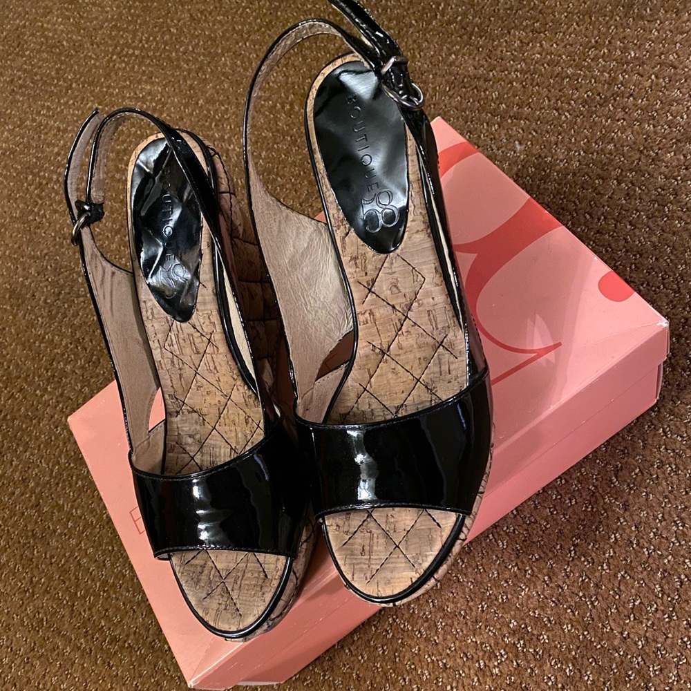 Gently Worn. Patted Wedges.